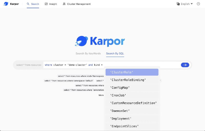 ➡️ Kubernetes - 现代化 Kubernetes 可视化工具▎ 项目功能：Kubernetes 可视化▎ 项目介绍：一个智能化的 Kubernetes 平台，它为 K8s 带来了高级的搜索、洞察和 AI 功能